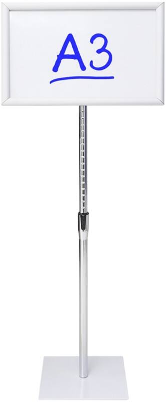 Viking Basic Displaystandaard A3 Aluminium, melamine Zilver