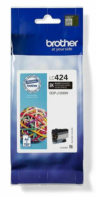 Brother LC-424BK Origineel Inktcartridge Zwart