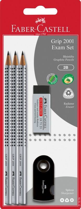 Faber-Castell Exam Set Grip 2001 Potloodset 2B