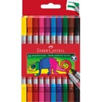 Faber-Castell Dubbelzijdig Viltstift Kleurenassortiment Viltstift 1,3 - 5 mm  10 Stuks