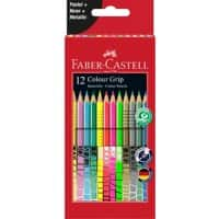 Faber-Castell Colour Grip Kleurpotloden Kleurenassortiment 12 Stuks