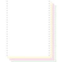 Exacompta Computerpapier 62424E 24 cm x 12" 56/53/53/57 g/m²Groen, roze, wit, geel Pak van 500