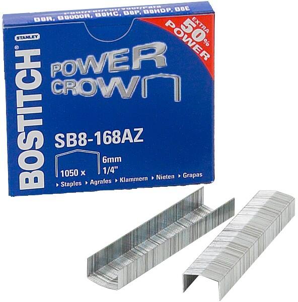 Bostitch Nietjes 24/6 SB8-168AZ Metaal Zilver 1050 Stuks