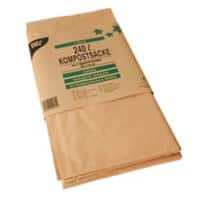 PAPSTAR Vuilniszakken 240 l Bruin Papier 2 Rollen
