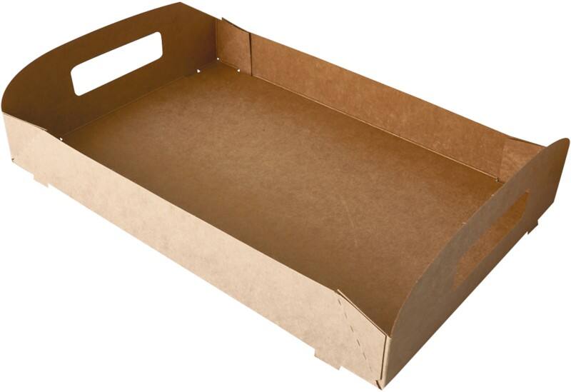 PAPSTAR Wegwerpdienblad Papier Bruin 10 Stuks