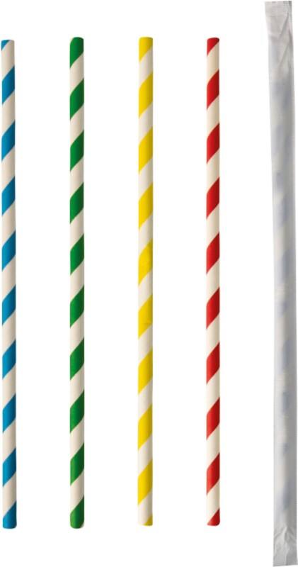 PAPSTAR Wegwerprietjes Papier 6 mm Kleurenassortiment 100 Stuks