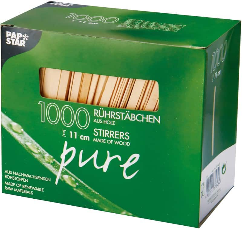 Papstar Roerstaafje 878848 Crème 1000 Stuks