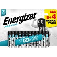 Energizer Alkaline Max Plus 8+4 gratis AAA Batterijen Pak van 12
