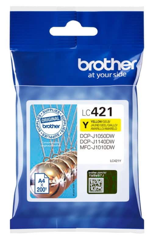 Brother LC421Y Origineel Inktcartridge Geel