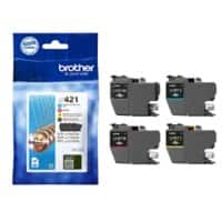 Brother LC421VAL Origineel Inktcartridge Zwart, cyaan, magenta, geel Multipak  4 Stuks