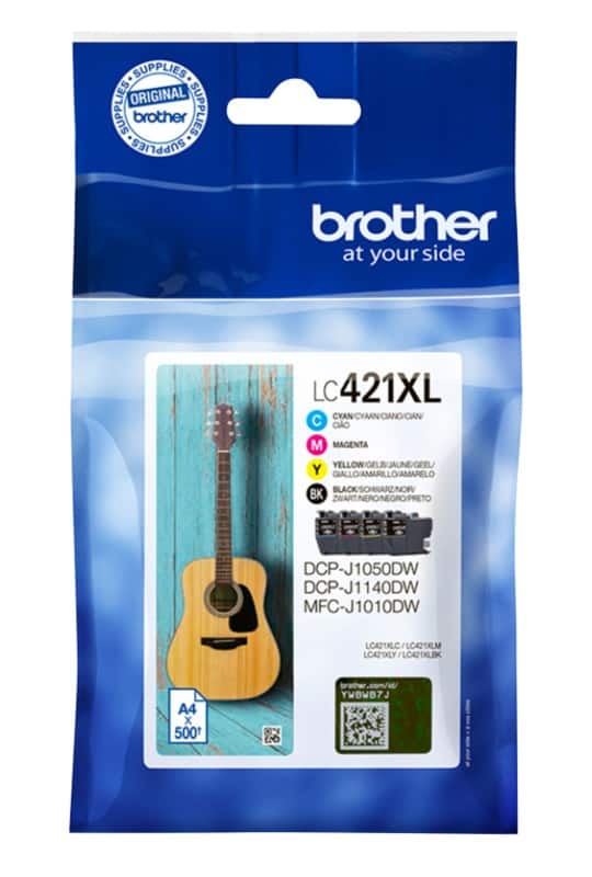 Brother LC421XLVAL Origineel Inktcartridge Zwart, cyaan, magenta, geel Multipak  4 Stuks