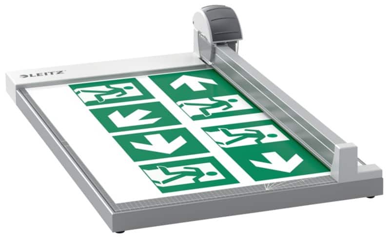 Leitz Precision Office Rolsnijmachine 9028 A3 420 mm Intrekbaar Roterend mes Recht, golvend en geperforeerde snede Grijs 15 vel