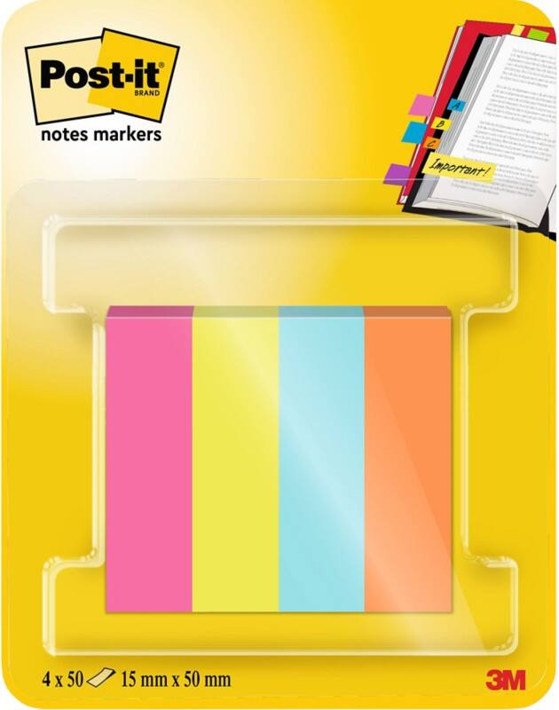 Post-it Indexen 670-4-POP Kleurenassortiment 4,44 x 4,44 (B x H) cm