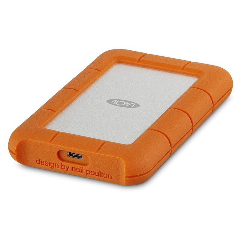 LaCie Externe HDD-schijf 4 TB USB 3.1 Oranje, zilver STFR4000800