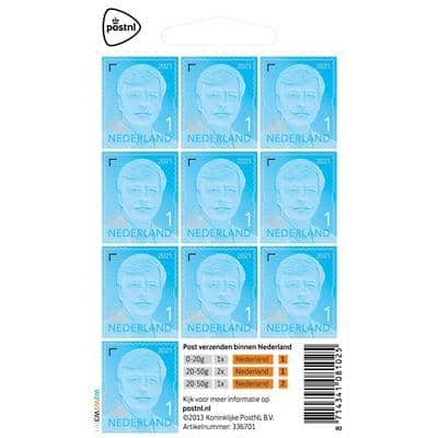 het spoor Publicatie B olie PostNL Postzegel Willem-Alexander Nederland Waarde 1 10 stuks Zelfklevend |  Viking Direct NL