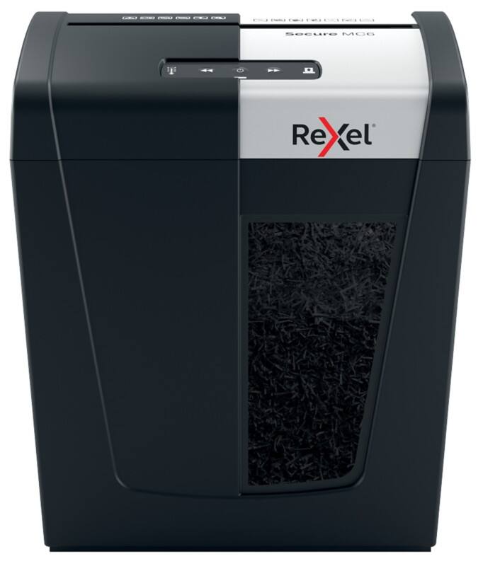 Rexel Secure MC6 Whisper-Shred Papierversnipperaar Microsnippers Veiligheidsniveau P-5 6 Vel