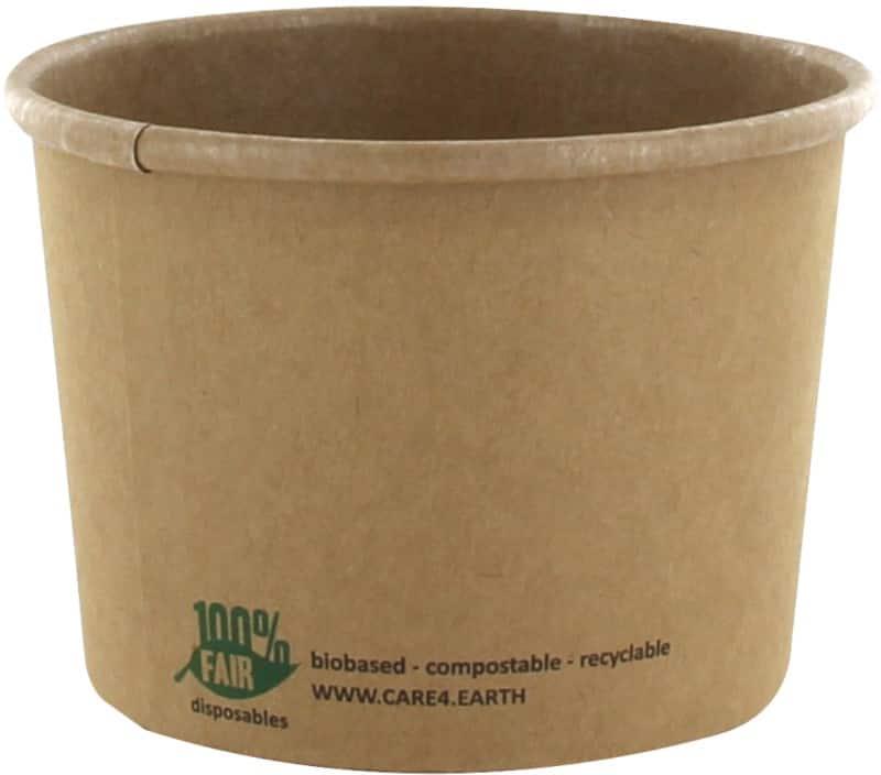 PAPSTAR pure Soepkop Karton Bruin 87265 25 Stuks