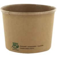 PAPSTAR pure Soepkop Karton Bruin 87265 25 Stuks