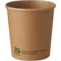 PAPSTAR pure Soepkop Karton Bruin 87266 25 Stuks