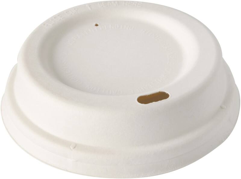 PAPSTAR pure Deksel Suikerriet Wit 87934 50 Stuks