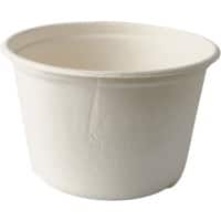 PAPSTAR Wegwerpsoepkom Suikerriet 600 ml Wit 50 Stuks