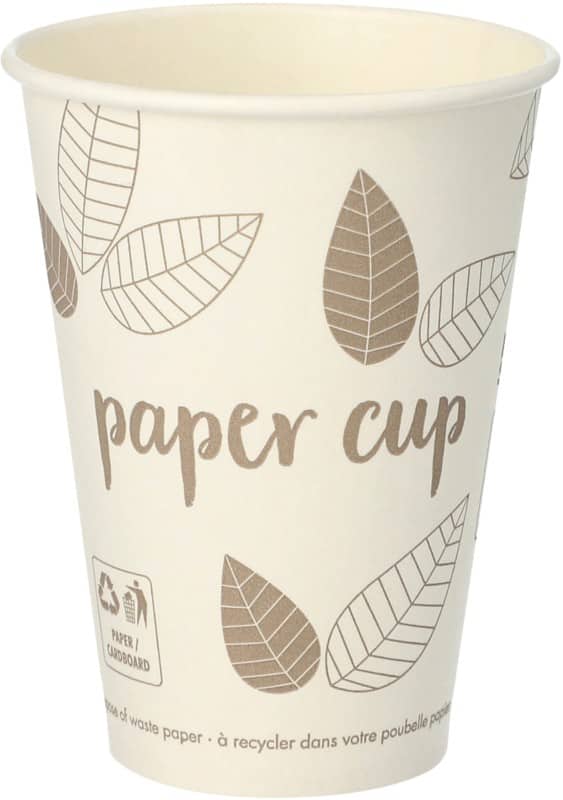 PAPSTAR Pure Beker Papier 180 ml 70 mm Taupe 80 Stuks