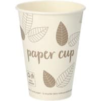 PAPSTAR Pure Beker Papier 180 ml 70 mm Taupe 80 Stuks