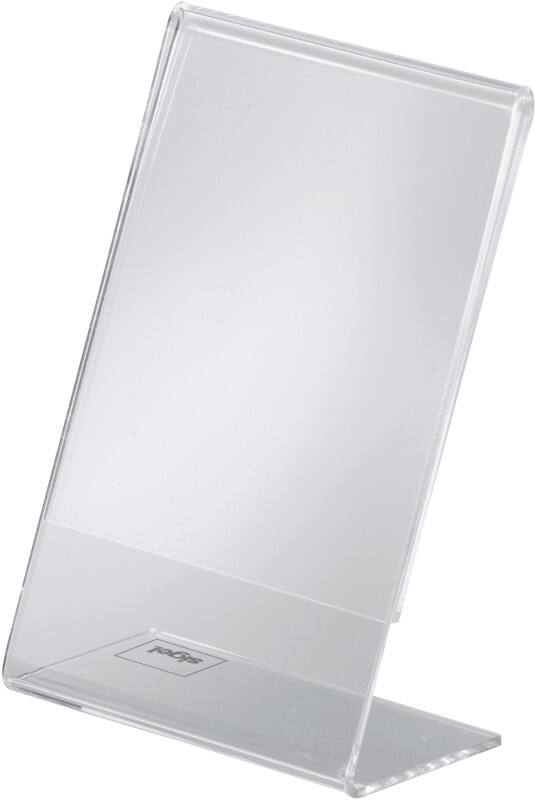 Sigel Bordhouder A7 L-vorm 7,6 (B) x 3,7 (D) x 11,2 (H) cm Transparant 10 Stuks