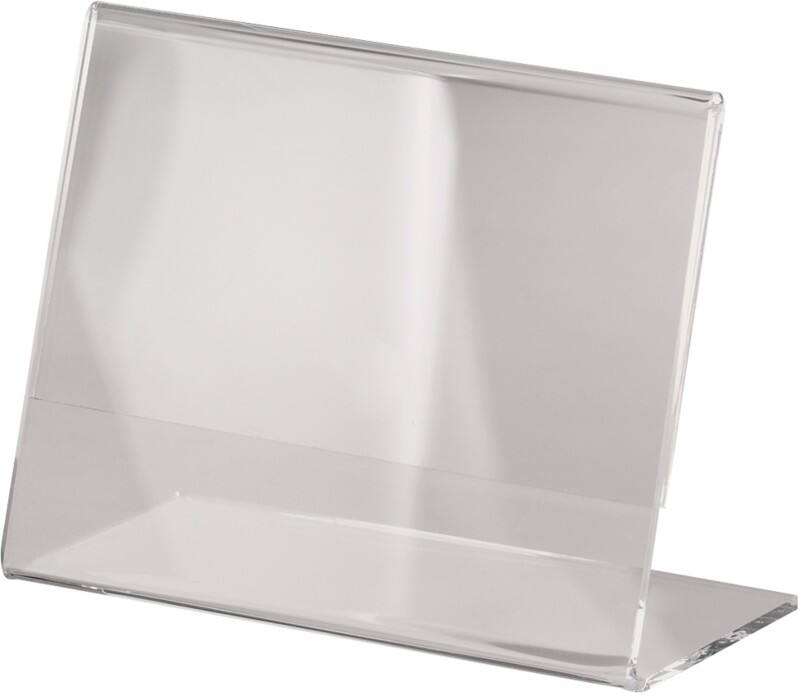 Sigel Bordhouder A7 liggend L-vorm 10,5 (B) x 3,8 (D) x 7,7 (H) cm Transparant