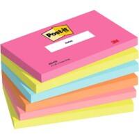 Post-it Sticky Notes Poptimistic 127 x 76 mm Kleurenassortiment 100 Vellen Pak van 6