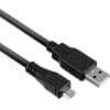 ACT USB A Male USB-kabel USB Micro B Male AC3000 Zwart 1 m