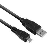 ACT USB A Male USB-kabel USB Micro B Male AC3000 Zwart 1 m