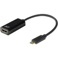 ACT USB-C Male HDMI-adapter HDMI Female AC7305 Zwart 15 cm