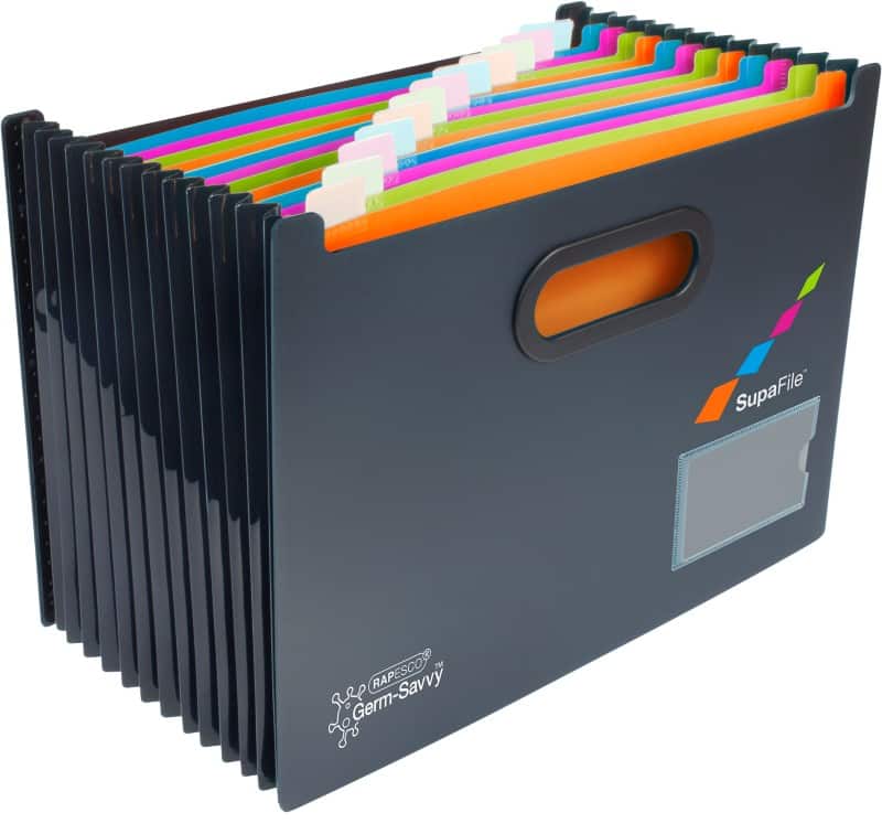 Rapesco SupaFile Documentmap 13 Vakken A4 PP (Polypropeen) Kleurenassortiment 1489