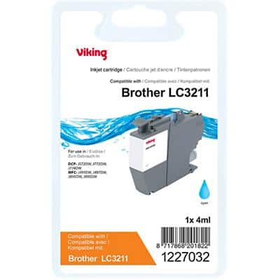 Viking LC3211C compatibele Brother inktcartridge cyaan