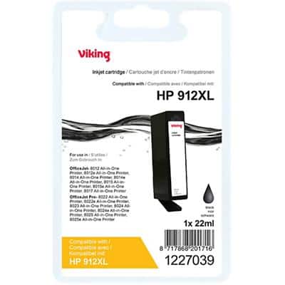 Viking 912XL compatibele HP inktcartridge 3YL84AE zwart