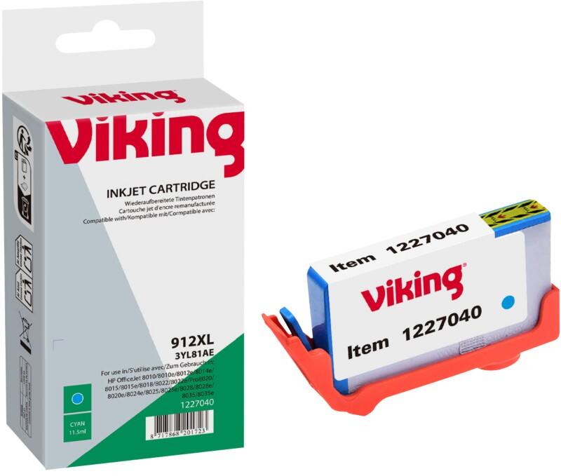 Viking 912XL compatibele HP inktcartridge 3YL81AE cyaan
