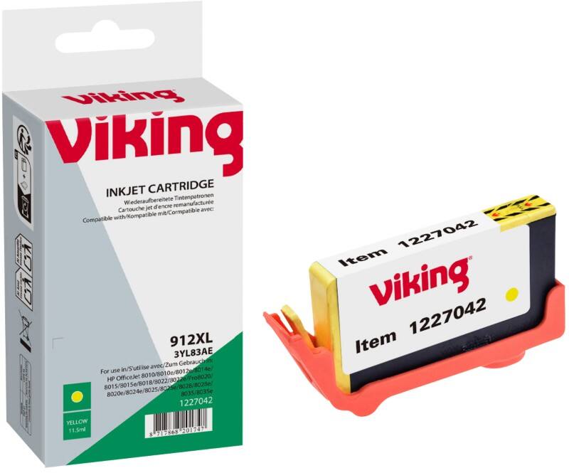 Viking 912XL compatibele HP inktcartridge 3YL83AE geel
