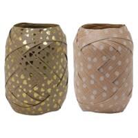 Braun & Company Cadeaulint Beige 10 mm (B) x 12 m (L) Pak met 2 stuks