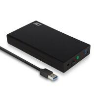 ACT 3,5" SATA Hardeschijf-behuizing Schroefloos USB 3.2 Gen1