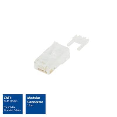 ACT Modulaire RJ-45 connector Cat6 10x