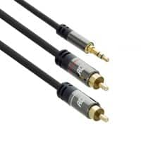 ACT Audio aansluitkabel 3,5mm naar 2x RCA 1,5m