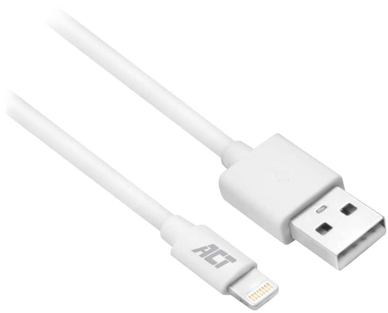 Act usb a male usb-kabel apple lightning ac3011 wit 1 m