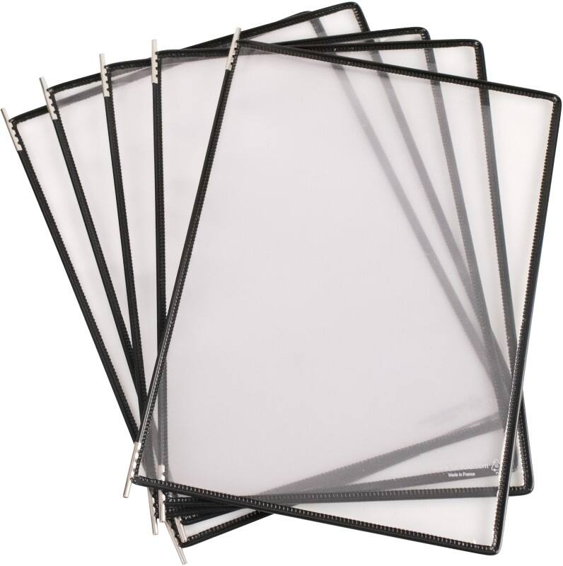 Djois Tarifold Zichtpaneel 5 Panelen Zwart 5 Stuks