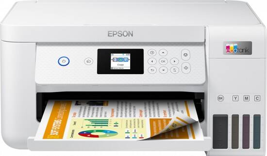Epson EcoTank ET-2856 Kleuren Inkjet Multifunctionele printer A4 5760 x 1440 dpi 33 ppm Wi-Fi Wit