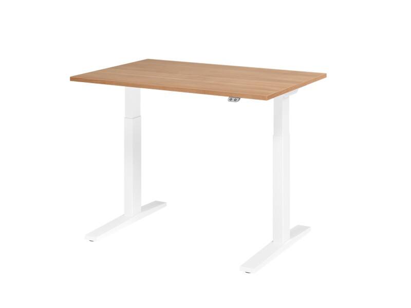 Hammerbacher VXMKA Elektrisch hoogteverstelbaar Zit-sta-bureau Walnoot C-Voet 1,200 (B) x 800 (D) x 1,200 (H) mm Spaanplaat, Staal