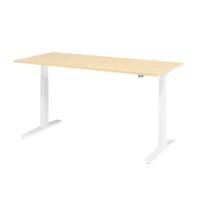 Hammerbacher VXMKA Elektrisch hoogteverstelbaar Zit-sta-bureau Ahorn C-Voet 1,800 (B) x 800 (D) x 1,200 (H) mm Spaanplaat, Staal