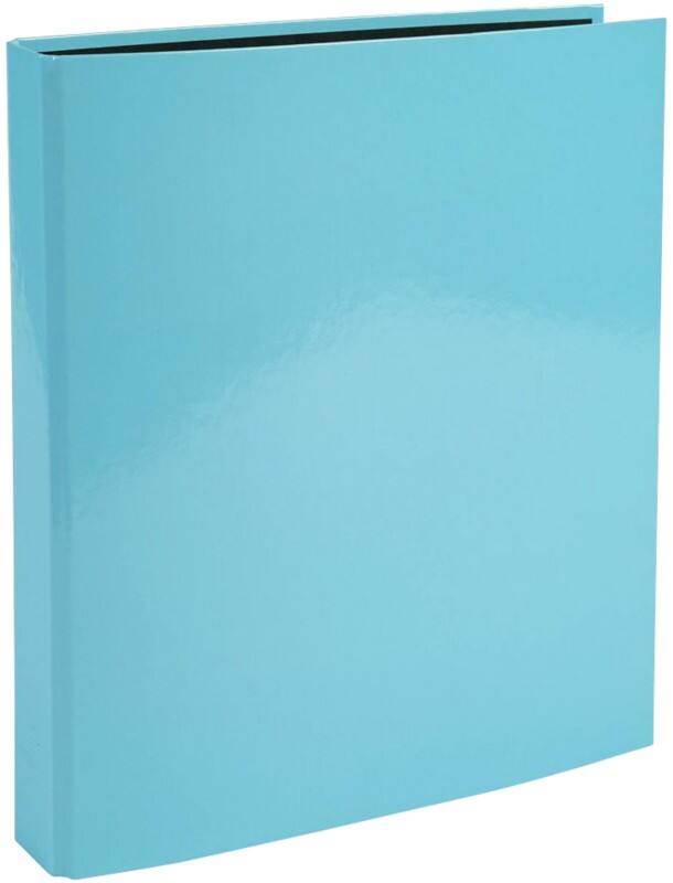 Exacompta Kreacover 25 mm Ringband Karton, Papier A4 4 Ringen Pastelblauw 51572E