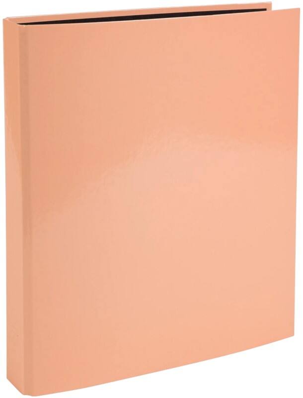 Exacompta Aquarel 25 mm Ringband Karton, Papier A4 4 Ringen Koraal 51567E