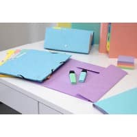 Exacompta Aquarel 3-klepsmap 55535E A4 Gewafeld karton 320 x 240 mm Mauve 5 Stuks à 250 Vellen
